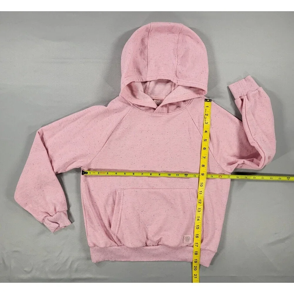 Mondetta Youth Girls 2-Piece Lounge Set Pink Speckled Hoodie & Joggers Size M 10